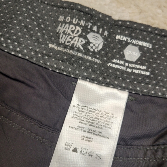 Mountain Hardwear Men's Nylon Shorts Gray Size 32 - Picture 2 of 6